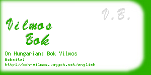 vilmos bok business card